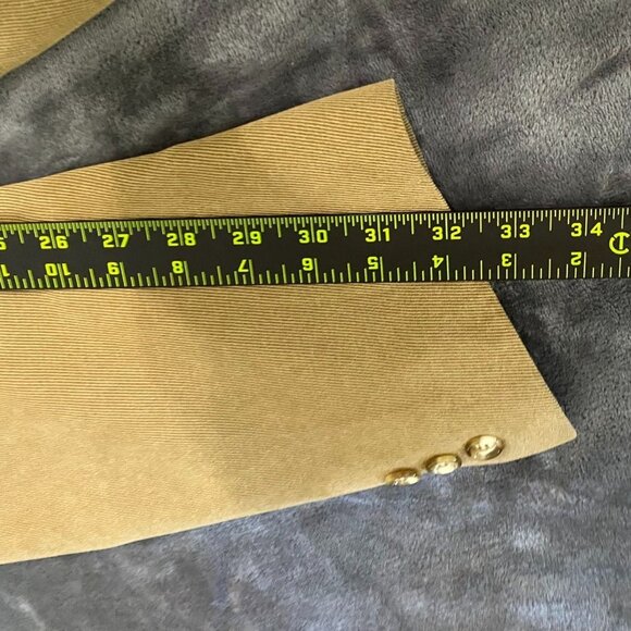 Daniel Gray Men's Blazer Jacket 42L Beige Corduroy Sport Coat SK Vintage Classic - Picture 10 of 16